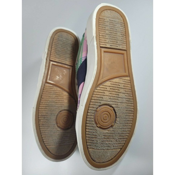 Polo Ralph Lauren Sneakers PLAID Tennis Shoes Men’s /Youth Sz 4.5 US Euro Sz 36 - Picture 8 of 9